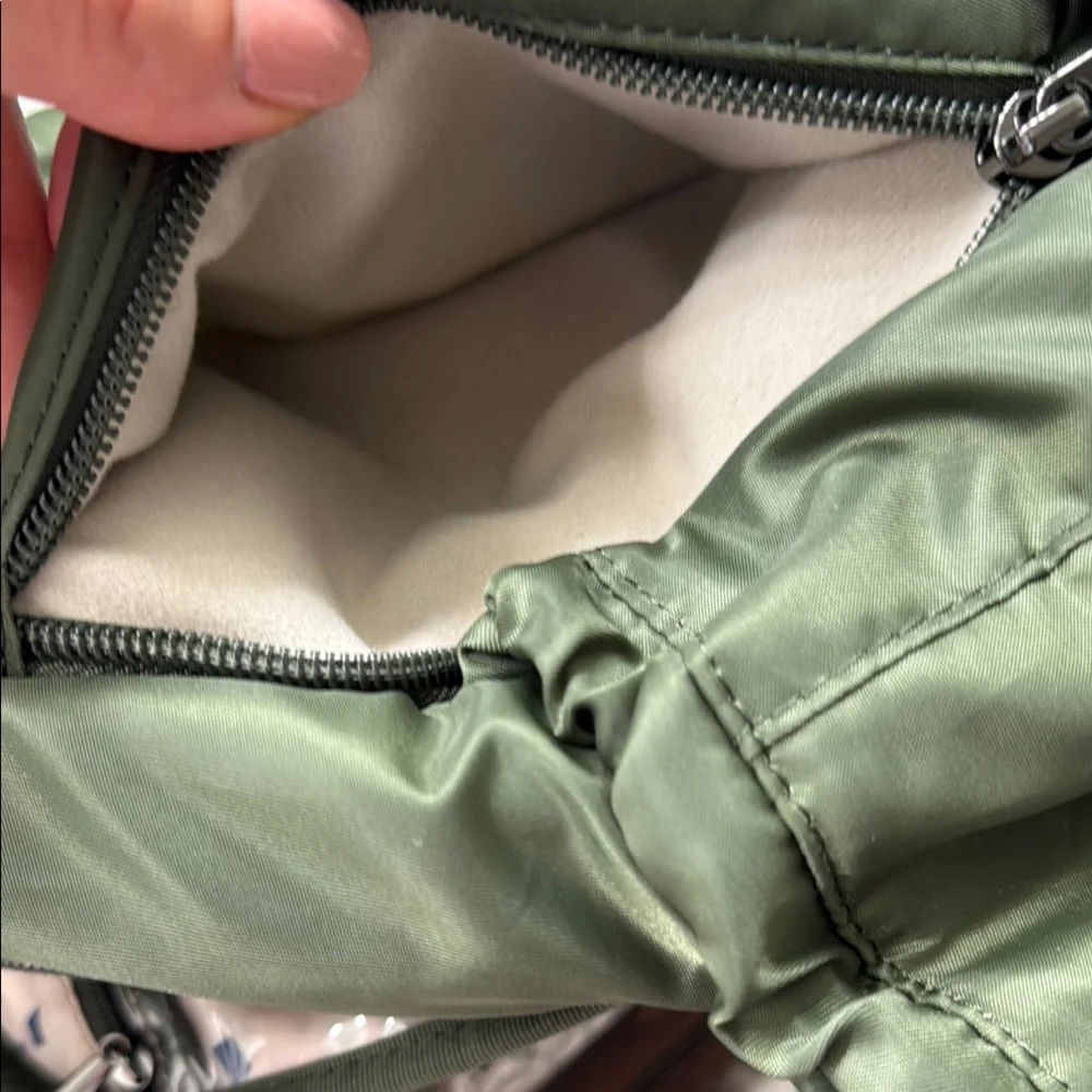 Lug Hatchback Backpack with Padded Straps in Olive Green